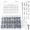 Set assortito di 720 viti a testa cilindrica con esagono incassato, dadi e rondelle, M3 M4 M5 M6, viti filettate con testa cilindrica e kit di dadi