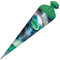 ROTH 10278787 Schultüte Racing 70 cm groß, runde Zuckertüte mit Filzverschluss, Geschenkverpackung zur Einschulung, Grün