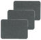 3Stück Flicken Selbstklebend Stoff,Leinen Patch Selbstklebende,Reparaturset Textil Kleber,Aufkleber Klebeband Patches Textilkleber,Quick Reparaturflicken Wasserdicht,für Kleidung Autositz (Dunkelgrau)
