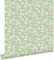 papier peint fleurs vert, rose terracotta et blanc 50 x 900 cm - ESTAhome