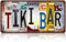Geroclonup Vintage Wall Decor Metal Sign Tiki Bar Sign License Plate Wall Decor 15x30cm