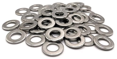 Rondelles métal M4 Inox Ø extérieur 10 mm | Rondelle plate M4x10mm | Acier inoxydable A2 (V2A/304) norme NFE 25514 M | Bois/Metal/Ecrous/Vis/etc : LOT DE 50 Pcs - ProRaje