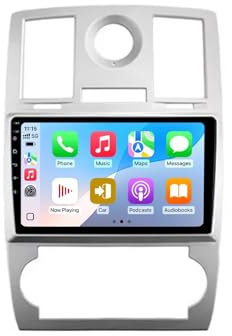 Android 13 2 DIN Pantalla Táctil Radio 9 Coche Pantalla para Chrysler 300C 2004-2011 con Enlace Espejo/Navegación GPS/Radio FM/BT/Mandos Volante/Reproductor Multimedia(6G+128G)