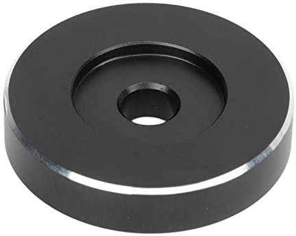 Aluminum Record Player Adapter | 33/45 / 78 RPM Gramophone Accessory | Direct Replacement for Old/Damaged Turntable Parts | Enhanced Sound Quality & Stable Playing (Black)