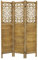 ML-Design Paravent Raumteiler 3-teilig Tokio, Natur, 170x121 cm, aus Holz, Faltbarer Raumtrenner Innen, freistehend, Umkleide Sichtschutz, Trennwand 3 Paneele, Stellwand Sichtschutzwand Schlafzimmer