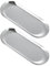 Bandeja de tocador para baño 9.1x3.5inch de Acero Inoxidable Grueso fácil de Limpiar y Mantener con Espejo Ideal para Pasteles refrigerios Velas y Bandeja Plateada para Servir.