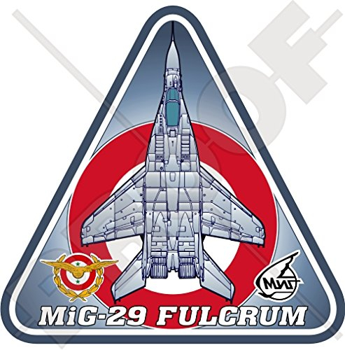 MIG-29 Fulcrum Syria Mikoyan-Gurevich MiG-29SM Syrische arabische Luftwaffe 95 mm Vinyl-Aufkleber