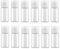 12 Stück 10 ml leere Probenflaschen aus Kunststoff mit Klappdeckel, perfekt für Weichmacher, Wasser, Duschgel, Emulsion