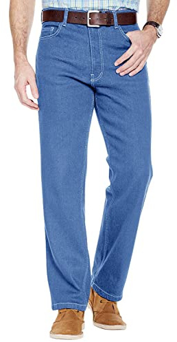Pegasus Men's Durable Stretch Denim Jeans Light Blue