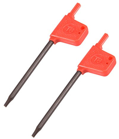 sourcing map 2 Stk. Torx-Schraubendreher, T8 S2 Flaggengriff Sternschraubendreher Schlüssel