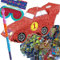 Pinata Set: * RENNWAGEN * mit + Maske + Schläger + 100-teiliger Süßigkeiten-Füllung No.1 von Carpeta© | Handgefertigte Auto Pinata | Tolles Spiel für Kindergeburtstag, Cars Motto-Party