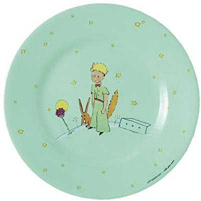 Le Petit Prince - Plato de postre de 20 cm, diseño de El Principito Jour París, color verde, Pp922Vp