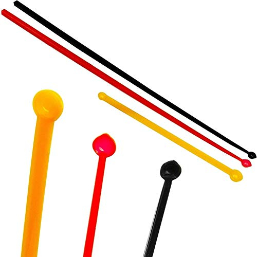 1er Set Mikro Dosierlöffel, mg Messlöffel, MICRO SCOOP (schwarz, rot, orange je 1 Messlöffel), antistatisch, BPA-frei - für das exakte Dosieren kleinster Mengen von Pulverprodukten