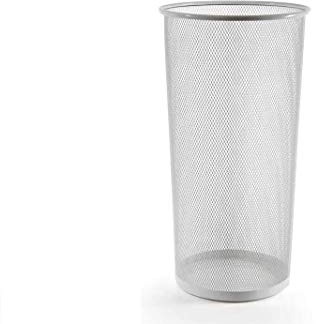 GICOS IMPORT EXPORT SRL Porta ombrelli in metallo bianco trafotato tondo shabby chic 26 * 50 cm portaombrelli NAD-797439