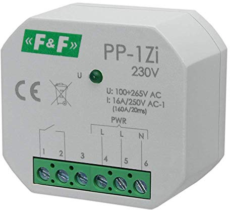 Elektromagnetisches Relais 230V 16A (160A /20ms) Leuchtmittel Lichtsteurung F&F 8534