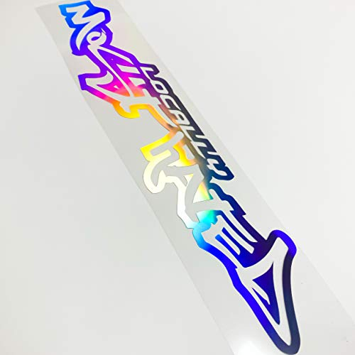 Autoaufkleber Locally Most Hated Neu Hologram Most Hated Aufkleber oilslick 3D Effekt Regenbogenfarben Dekor Cartattoo Tuning Sticker
