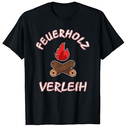 Feuerholz Verleih Landwirt Vintage Geschenke Brennholz T-Shirt