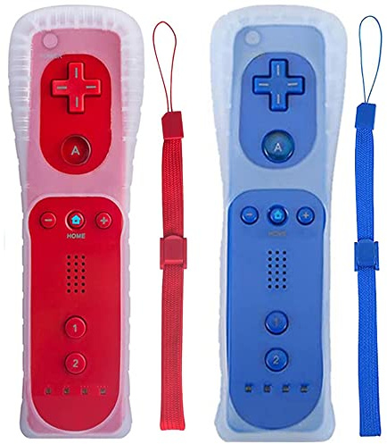 Tevodo Telecomando Wii (rosso e blu scuro)