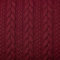 12,90 /m Stoff Cably Zopfmuster | Strickstoff zum Nähen | Jerseyjacquard Meterware | Bekleidungsstoff (weinrot)