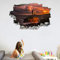 Kuletkear Leuchtturm Wandbilder Wandtattoo 3D Meer Wanddurchbruch Wandaufkleber 70 cm x 110 cm Fensterdeko Bilder Wanddeko Mädchen Aufkleber Selbstklebend Fenstersticker Wandsticker Kinderzimmer Deko