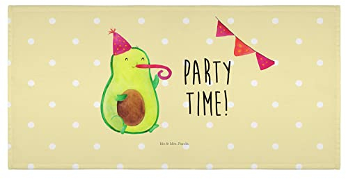 Mr. & Mrs. Panda 50 x 100 Handtuch Avocado Party Zeit - Geschenk, Badehandtuch, Feier, Handtücher, Abifeier, Gesund, Veggie, Vegan, groß, Kinder