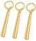 3 set Orecchini One Piece Orecchini in oro su Anime Cosplay per Amanti degli Anime (Necessario piercing all'orecchio)