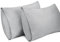 Lirex 2er Pack Kissenbezug 40 x 70 cm - 100% Baumwolle Kissenbezüge-Anthrazit-Kissenhülle-Hypoallergen, Oeko-TEX Zertifiziert, Hellgrau