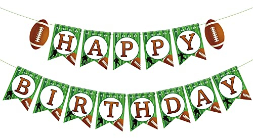 MORANTI American Football Geburtstag Party Banner Geburtstag Party Supplies