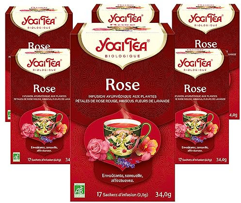 YOGI TEA, Profonde Respiration, Infusion Bio, Tisane Naturellement sans Caféine, Mélange de Eucalyptus, Basilic et Thym, 102 (6x17) Sachets de Thé