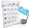 Premium Golfball-Vitrine – UV-geschützte Acryl-Wandhalterung mit verspiegelter Rückseite für 20 Bälle für Golfer, Sammler und Erinnerungsstücke