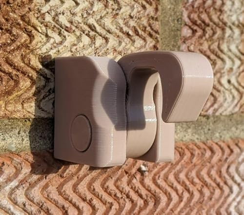 HandleStay - the Door Handle Stay Hook for Doors that open onto walls - No need to drill into door, Easy Latching! (Sandstone)