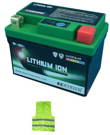 Compatible avec Honda XL V Varadero 125 année 2001 al 2011 Batterie AU Lithium SKYRICH HJTZ7S-FP FOURNI CHARGÉ Batteries 12V 28,8WH 144A SPÉCIFICATIONS 113X70X85 ACC 120
