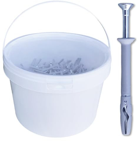 D-Work Chevilles à Frapper NHS D. 5 x Lt. 45 mm - 600 unités - diamètre 5 mm - épaisseur 15 mm - vis tête fraisée - Idéal pour béton et bois