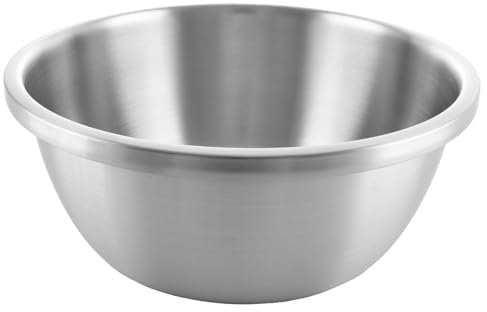 ASelected Washing Up Bowl, 304 Stainless Steel Circular Basin Washing Basin, Dishtub, Mixing Bowl, Plastic Free, 34X13Cm