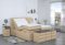 Boxspringbett Pino 240x220, WT-Beige, 7-Zohnen Taschenfederkernmatratze, Ergoflex - Inklusive Aufbau - Deutscher Hersteller