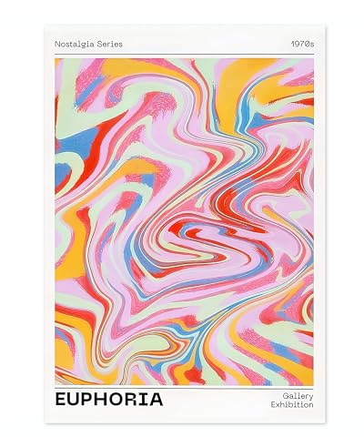 Euphoria Aura-Poster, bunte inspirierende Zitate, Affirmationszitat, bunte Wohnkultur, motivierendes Schlafzimmer, Wandkunst, Bild, archivarisch, matt, A3 (nur Druck) – 42 x 29,7 cm