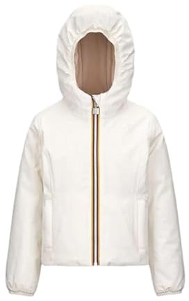 K-Way Giubbotto P. Lily st Warm Reversibile K71339W 8054043960472 - Bianco Bianco Rosa ASJ