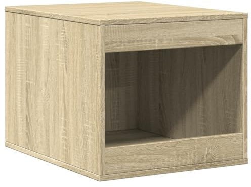 vidaXL Katzenklo Schrank, Katzenschrank Katzentoilette, Beistelltisch Katzenhaus, Katzenmöbel Verstecktes Design, Sonoma Eiche Holzwerkstoff