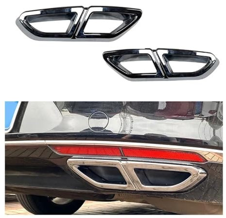 Für Passat Für B8 2016-2019 Hinten Auto Schwanz Rahmen Auspuffrohr Abdeckung Aufkleber Blende Auspuffblende