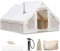 Inflatable Camping Tent with Chimney Opening & skylight, 2-8 Person Tent Outdoor with Air Pump, 4 Season Waterproof Oxford Cloth Quick Build Inflatable Tent (With chimney opening, 160 * 120 * 80)