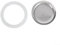 Bulevisiter Joint en silicone de rechange pour cafetière à moka expresso - Différentes tailles - Joint en caoutchouc souple et flexible (3 tasses + tamis )