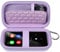 MP3 & MP4 Player Case for AiMoonsa/for ZOOAOXO/for MAJORITY/for MYMAHDI/for Phinistec/Music Players Bluetooth. MP3 Player for Kids Holder Box Fit for Earbuds, USB Cable and More (Purple)