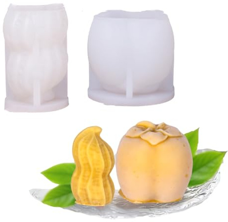 TOPBSFARNY Silikonform für Kuchen in Erdnuss-Form, für Obst, Pudding, Eis, Gelee, Gebäck, Eis, Mousse, Kuchen, Backformen