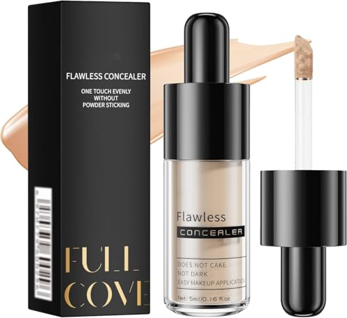 Effacernes Longue Tenue Concealer - Stark Deckender Abdeckstift mit Voll Coverage Wasserdicht & Schweißfest für Aknenarben & Hautunreinheiten, hellt dunkle Stellen im Gesicht für Makellosen Teint