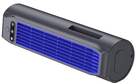 Mini aire acondicionado portátil, ventilador de aire acondicionado de 3 velocidades 3 en 1 de pie/montado en la pared/ventilador de refrigeración de escritorio USB recargable para el hogar/ofici