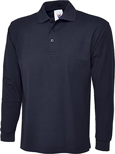 Uneek Uc113 Longsleeve Polo Shirt Navy S