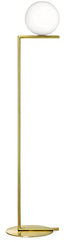 Flos IC F1 Stehlampe in der Farbe Gold, aus Aluminium, Lichtquelle LED inklusive, 8W, 900lm, F3173059