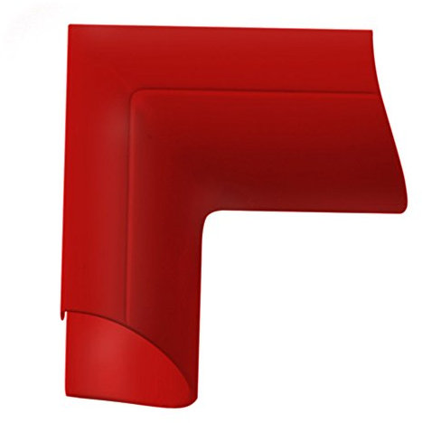 30mm x 15mm Red Clip-Over Right Angled Internal Trunking Adapter - Under Door | Loops
