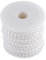 25M / Rolle Elegante doppelte Baumwolllinie Nachahmung Perlen Perlen Kette Girlande für Hochzeitsfest(White)