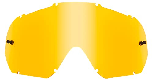 O'NEAL | Motocross-Brillen-Ersatzteile | Motorrad Enduro | Maximale Lichtdurchlässigkeit bei allen Bedingungen, 1,2 mm starke Linse mit 100% UV Schutz | B-10 Goggle Spare Lens | Gelb | One Size